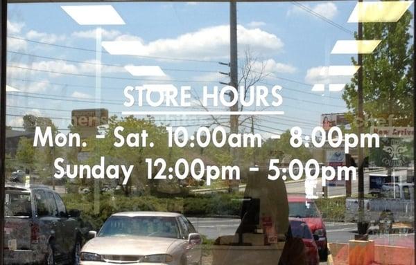 Store Hours