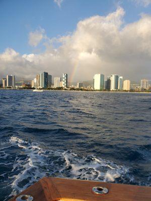 Spectacular view from the boat.