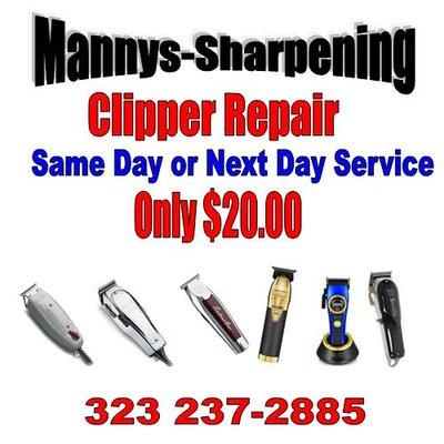 Clipper Repair & Sharpening.