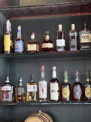 Great bourbon selection