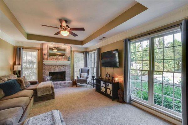 Natural lit living room #windows