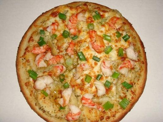 Our Shrimp Scampi Pizza