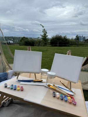 Picnic with painting add-on