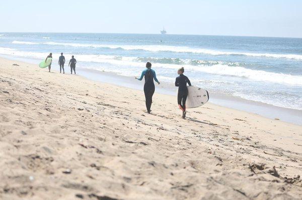 Outdoor therapy like surf therapy, or just a walk and talk in the park, provide opportunities for increased self esteem & new coping skills.