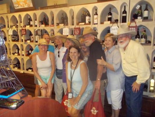 Robin, Devon, Ralph, Norma, Kathy, Mike, Terri and Paul... with Barb in the Front.  Fun day... new friends... Good Food & Drink