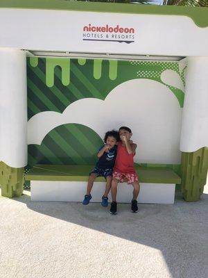 Kids having fun on set of Nickelodeon’s hotel & Resort in Punta Cana