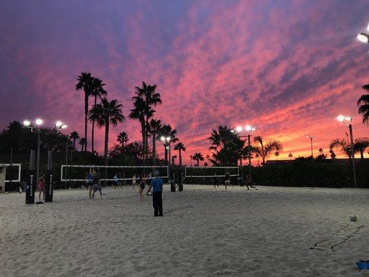 Sunset on the Sand Courts!