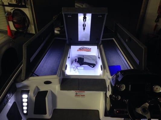 Full Led light kit in this 2014 nitto z7 bass boat