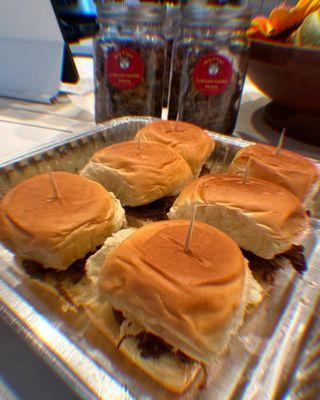 Chicken Adbo Pastil sliders