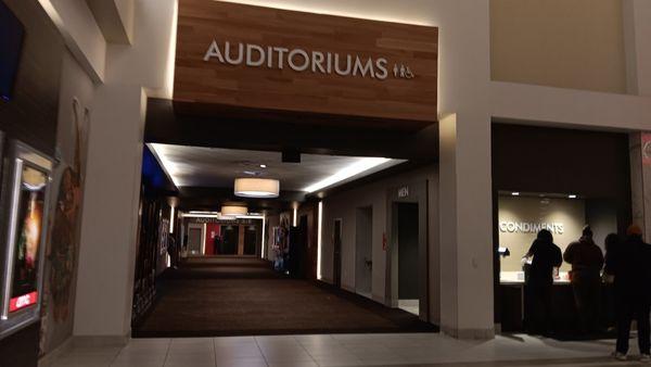 Hallway to the movie rooms.