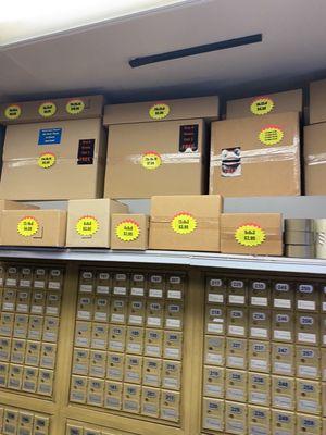 The store has mailboxes as well as packing supplies