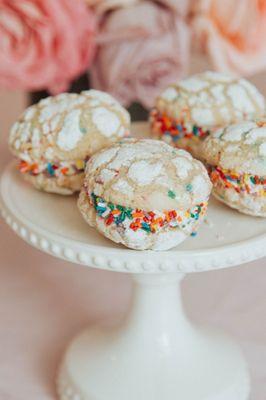 Funfetti cookie sandwich