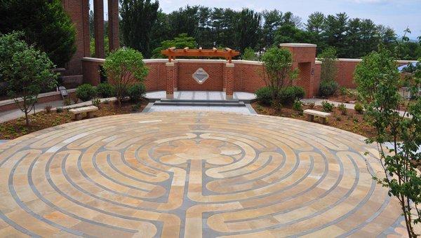 Labyrinth in the Sacred Garden of First Baptist Church of Asheville