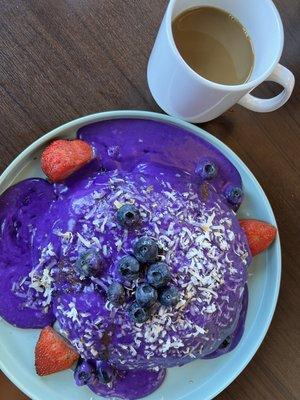 Ube pancakes