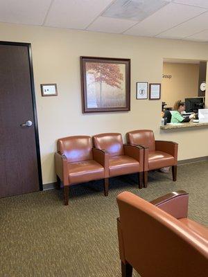 Waiting room... It is actually much larger with several more chairs but I didn't want to take photos of patients as they were waiting.