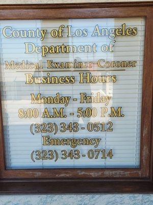 Los Angeles County Department of Coroner