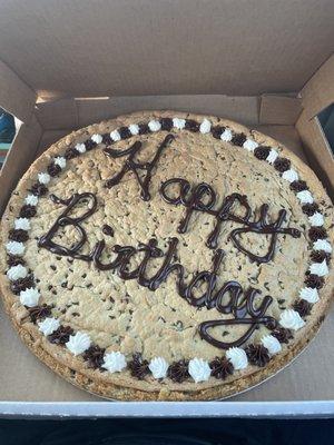 14" birthday cookie cake