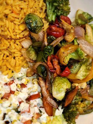 Vegetable burrito bowl