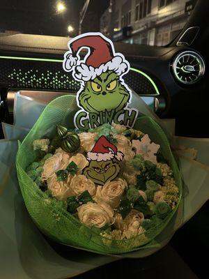 The most beautiful grinch bouquet