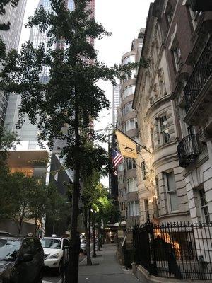 Buildings and view left of the Christian Siriano The Curated shoppe!