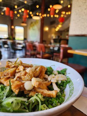 Veggie Mushroom noodle with tofu