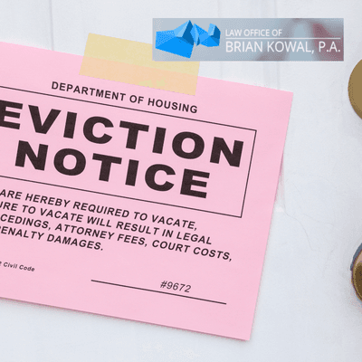 Eviction notice, time is not on your side!