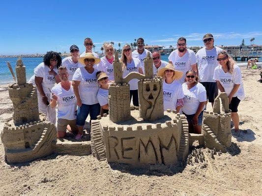 The REMM Group Senior Business Managers, Regional Managers, Senior Service Managers and Corporate beach day!