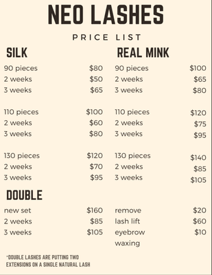 Price List