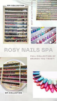 Rosy Nails & Spa Full OPI Nail Polish Collection