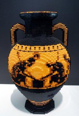 The Art of the Brick (November 2019): Ajax and Achilles Playing Dice