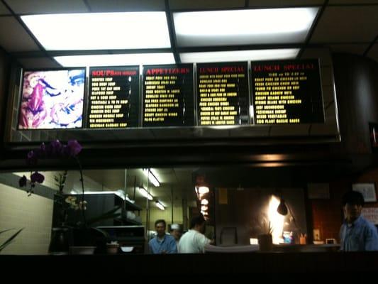 Front of the take-out side