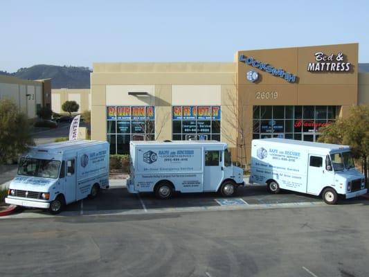 5 Service Vehicles and 4,000 square foot safe showroom