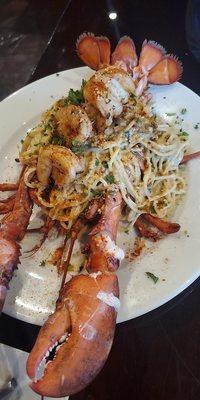 Lobster with Shrimp and Angel Hair pasta (GET THIS!!!)