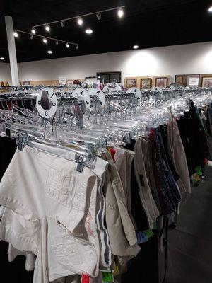 Clothing organized by gender/item/size