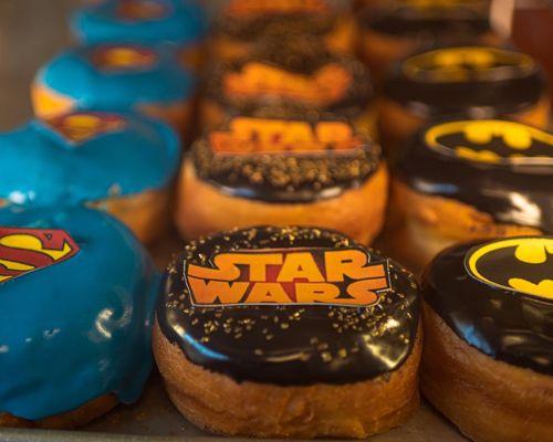 Star Wars and Super Hero donuts