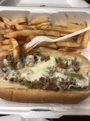 Cheesesteak $5 aka cheapsteak (messed my tummy up real bad)