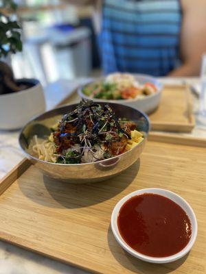 Protein Bowl with spicy pork