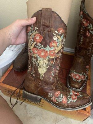 The boots I purchased