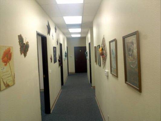 Hallway connecting the executive suites for Executive Square