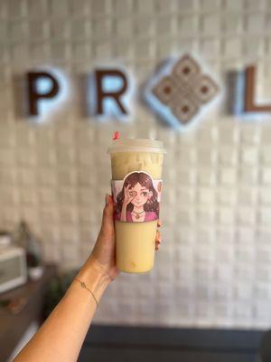 Jasmine Milk Tea - Instagram @friesandchives