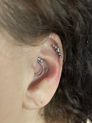 Conch piercing