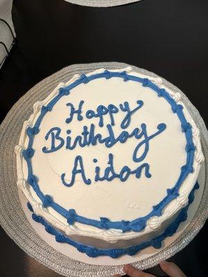 Happy birthdoy Aidon ? Happy birthday Aidan