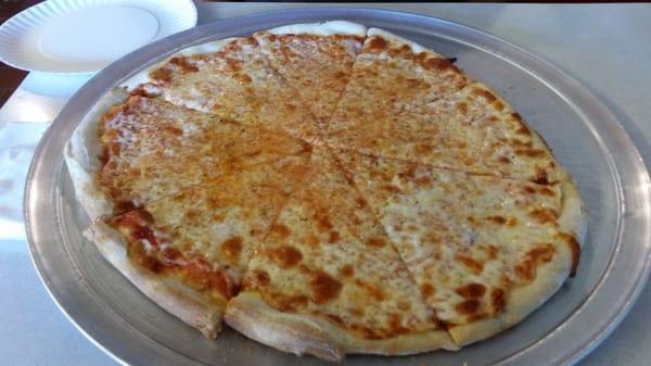 Medium cheese pizza - a slice of heaven!