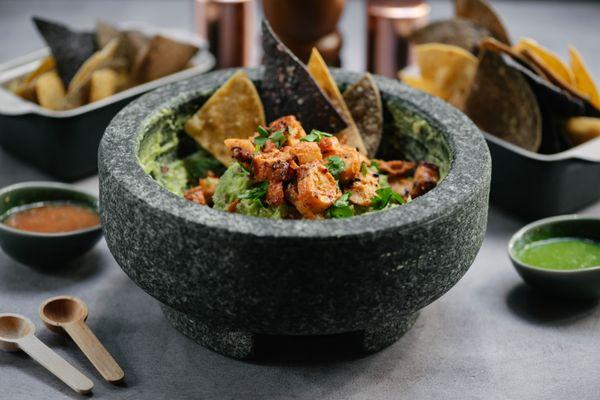 Chicharron with Guacamole