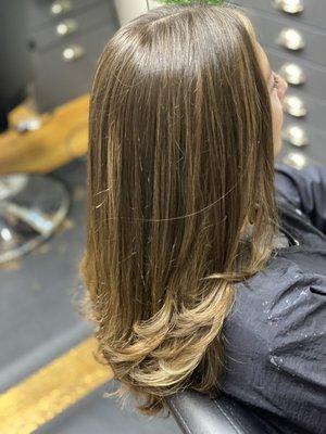 Back to school hair balayage!