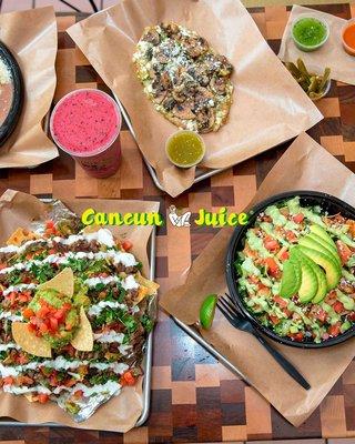 Auténtica comida tradicional mexicana. 

Order NOW! https://www.cancunjuice.com/