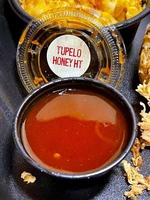 Tupelo honey hot bbq sauce - came with sandwich