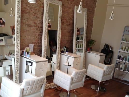 acqua hair studio chairs and mirrors