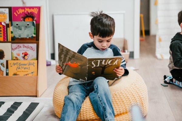 Cozy book corner in every class.