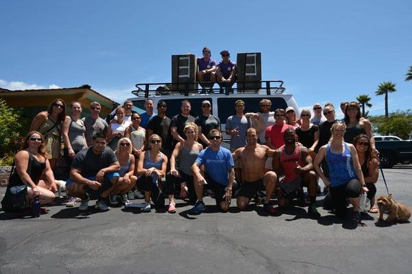 Our custom Ford "Epic Fitness Van" allow for great outdoor workouts and adventures!